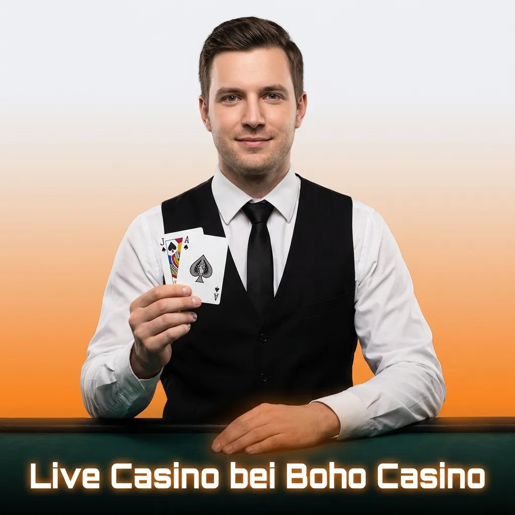 Live dealers streaming roulette, blackjack, and baccarat games in real-time at Boho Casino's professional studio